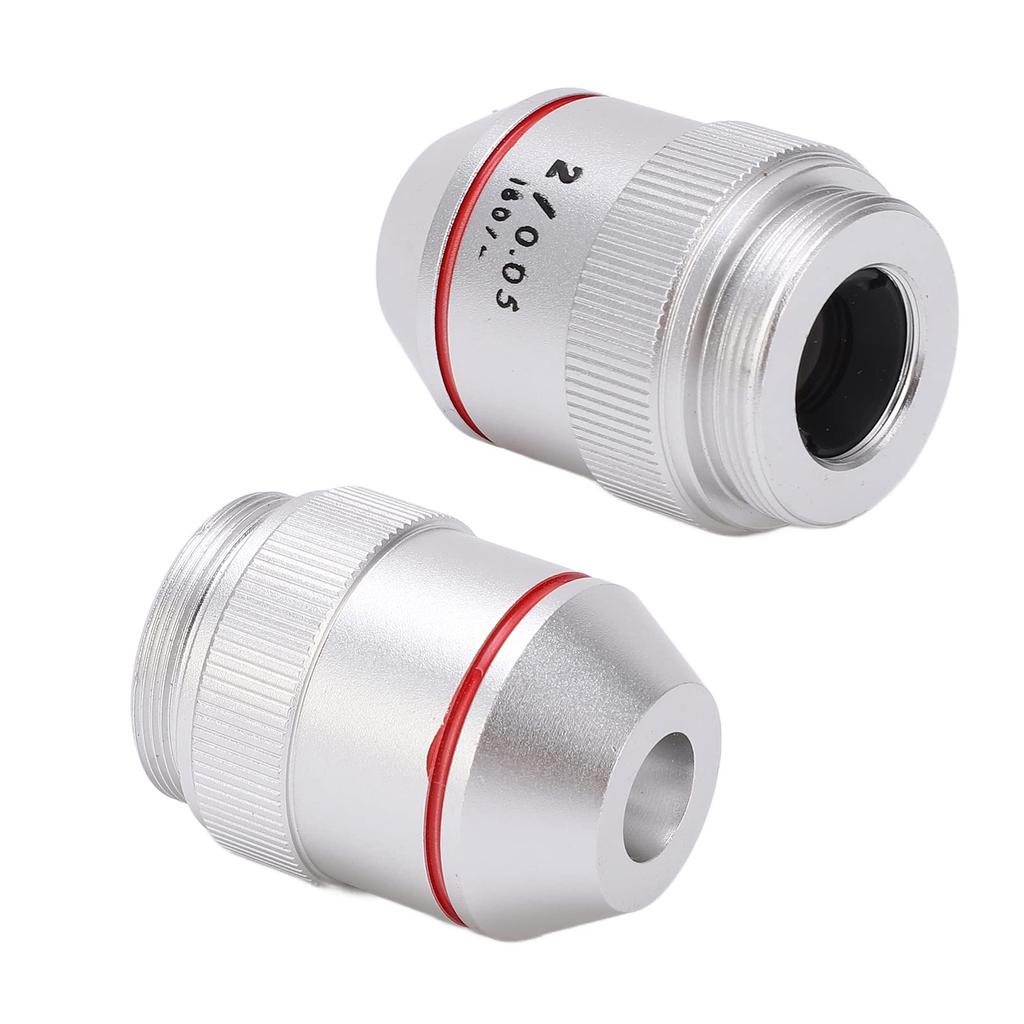 Vbestlife 2x Achromatic Microscope Objective Low RMS for Biological Microscopes Lens, Magnification, 20.2mm Thread,