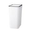 Пластиковое мусорное ведро с крышкой-кнопкой для дома и офиса Прочное мусорное ведро с легко нажимаемой крышкой для любой комнаты