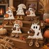 Fun Shape Halloween Wooden Ghost Signs Handmade 2D Flat Ghost Sign  Bedroom Decor