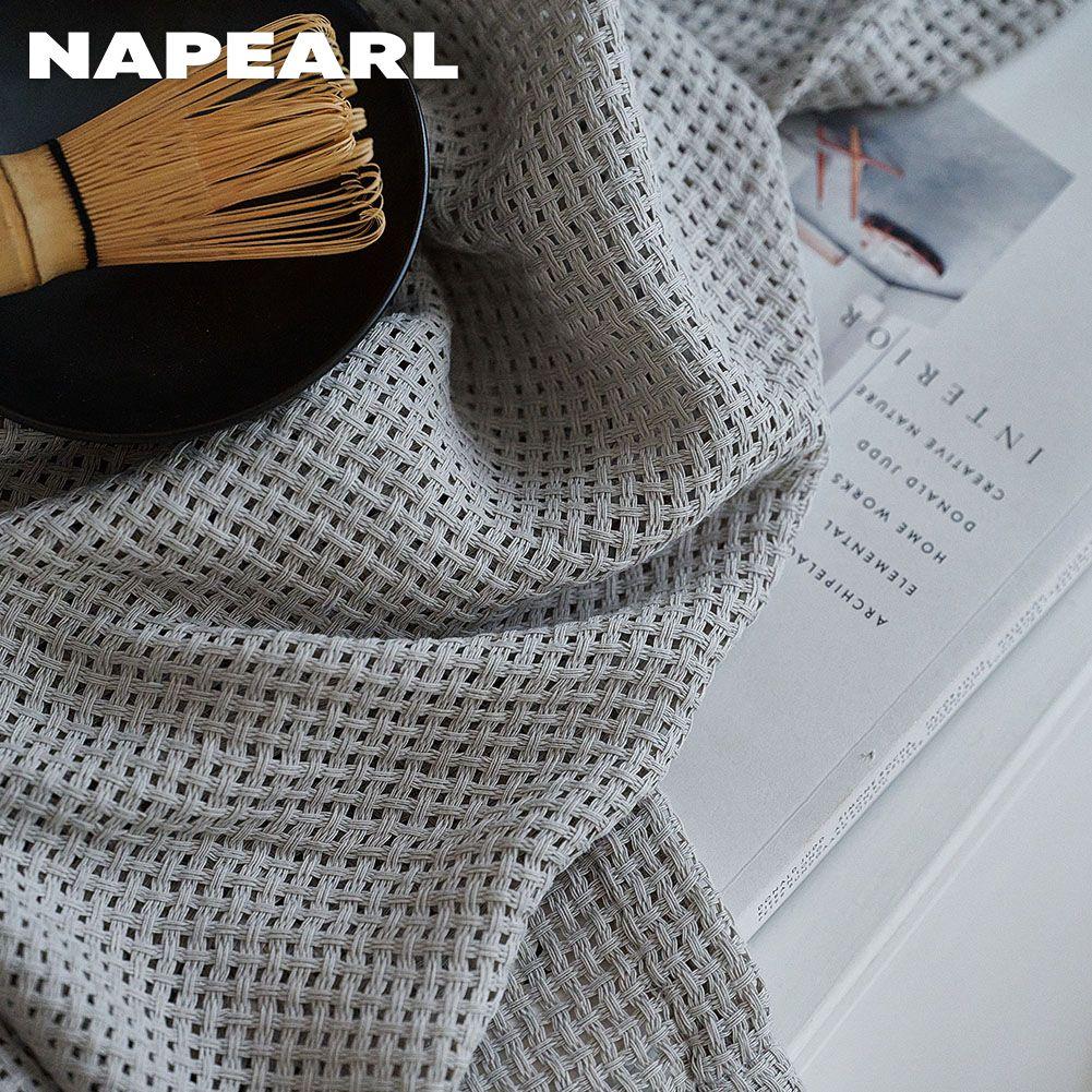 1 шт. NAPEARL модная и минималистичная однотонная текстурированная мягкая прозрачная занавеска тюль для гостиной, спальни, оконная прозрачная занавеска для домашнего декора