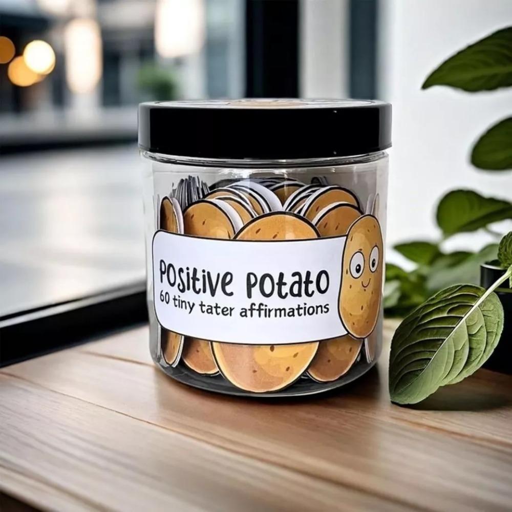 Карточки с позитивными солеными огурцами для эмоциональной поддержки. Мини-банка с карточками с позитивными обертываниями, 30/60 уникальных позитивных сообщений, декоративная банка для подарка от давления