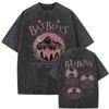 The Bat Boys Tarot Card T Shirt Rhysand Cassian Azriel ACOTAR Aesthetic T-shirts Men Women Fashion Vintage Washed Cotton T-shirt
