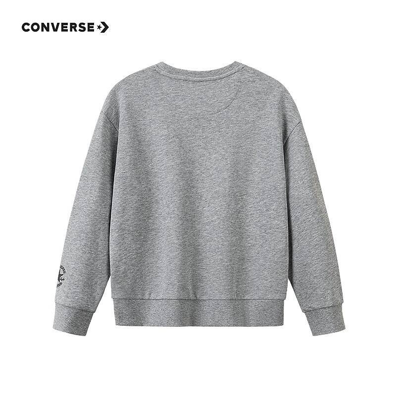 Converse Унисекс Детская флисовая толстовка с игривым принтом
