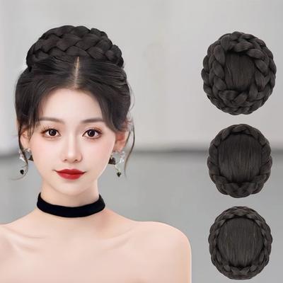 Парик Maruko Hair Bun, женская наследница, голова принцессы, имитация пучка волос, аксессуар для волос, повязка на голову для пучка волос невесты