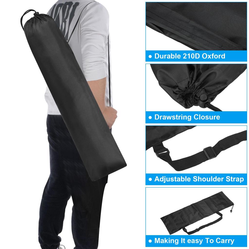 PATIKIL Camp Chair Replacement Bag Нейлоновая складная сумка для переноски походного стула Сумка-треноги Черный 28x8"