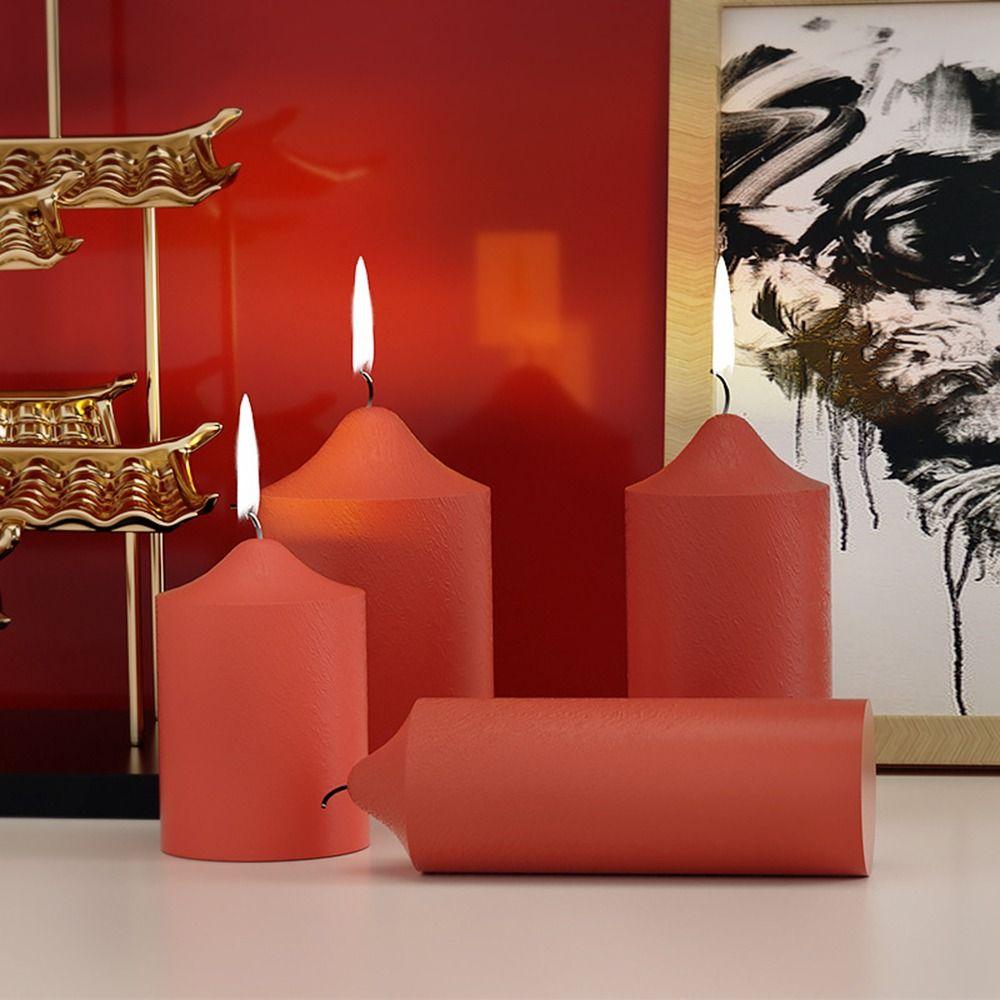 DIY Craft Handmade Silicone Cake Resin Molds 3D Art Wax Mold Candle Mould Cylinder Candle Mold