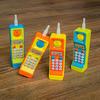 Mobile Phone Toy with 5 Songs Portable Cartoon Colorful Round Edge Exercise Responsiveness Gentle Sound Toddler Cell