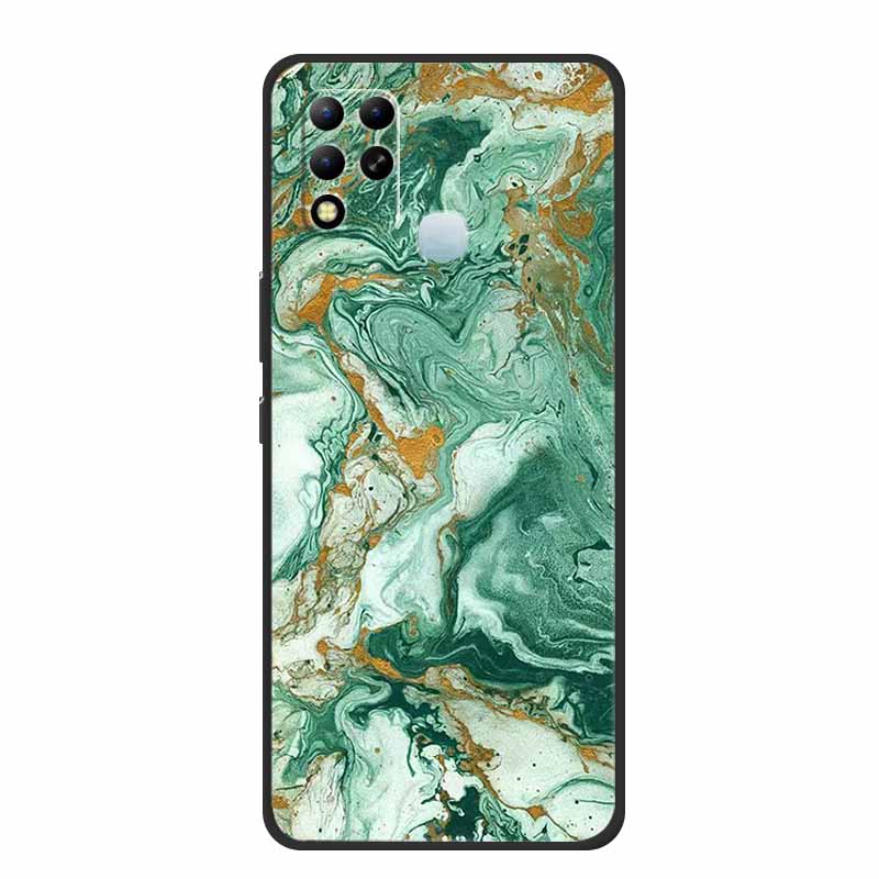 For Infinix Hot 11 G37 4G Case Marble Soft TPU Silicone Back Cover for Infinix Hot11 G37 X689F G 37 Protective Fundas Paras Etui