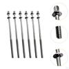 6 Pieces Drum Tension Rods Lug Bolts Screws for Percussion