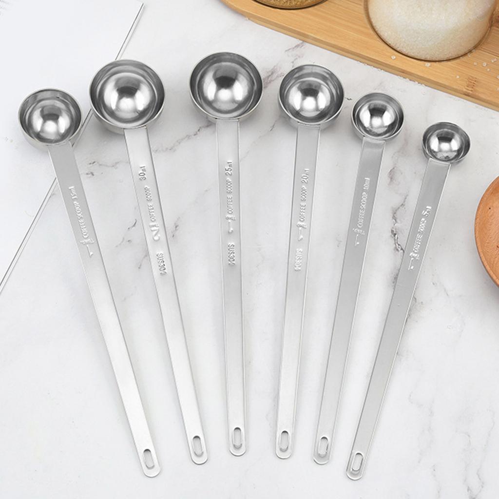 Кофейная ложка из нержавеющей стали 304 с длинной ручкой, чайная ложка, металлическая ложка для перемешивания, идеально подходит для дома и профессионального использования