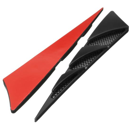 1 Pair Car Vehicle Hood Simulation Side Air Vent Outlet Cover Sticker Decoration