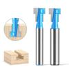 T Slot Mortising Bit Lock Door Router Bit Woodworking Milling Cutter For Wood Bit Face Mill Carbide Cutter End Mill 6MM 1/4inch 8mm Shank