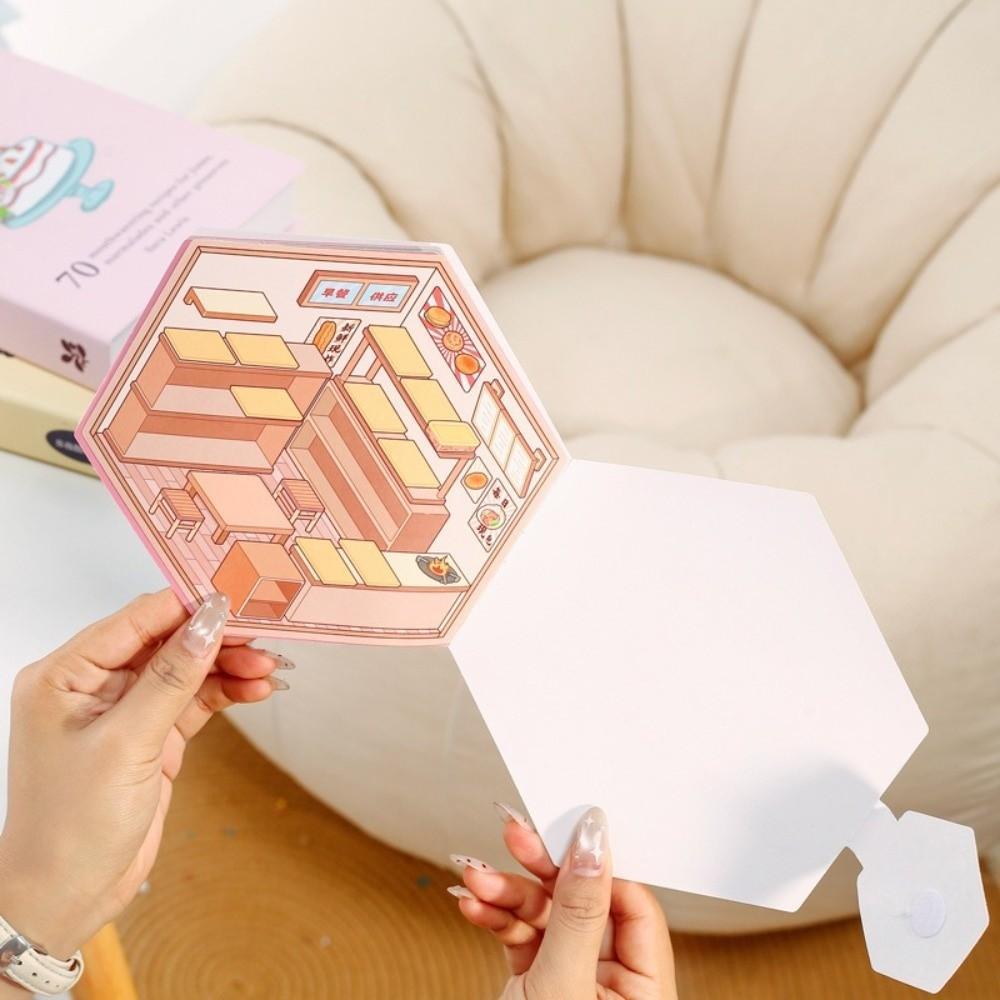 Multiple Scene Cartoon Scene Sticker PET Material Collection Box Sticker Birthday Present