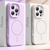 Магнитный Оригинальный Жидкий Силиконовый Чехол Для Телефона Для iPhone 15 14 16 Plus 12 13 16 17 Pro Max Funda Для Magsafe Защитный Мягкий Чехол