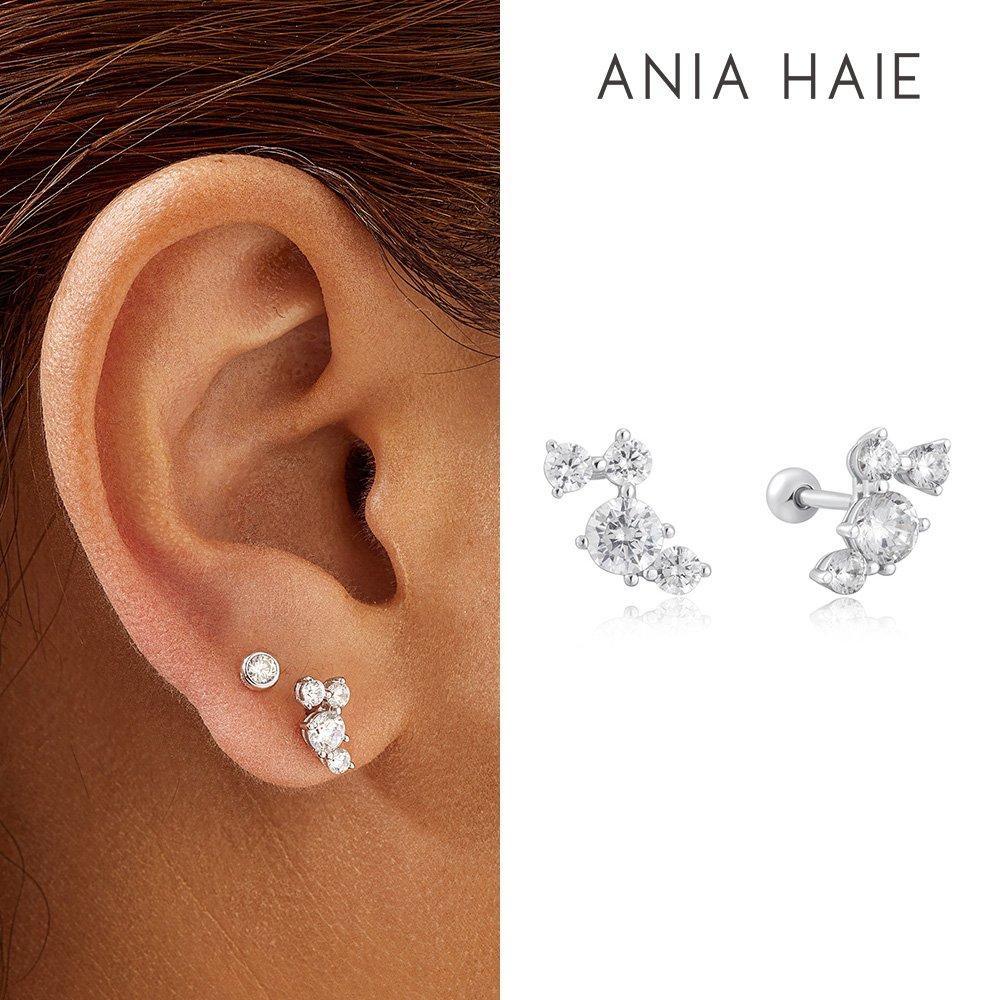 Pave Climber Barbell 295 Silver Piercing E058-01H