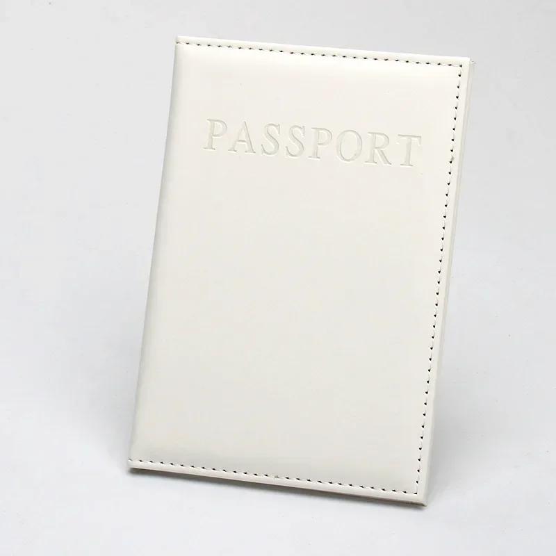 1PC Fashion New PU Women Passport Holder Couple Models Girls Travel Passport Cover Unisex Card Case Man Card Holder Wallet