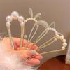 U-shaped Pearl Hairpin Headdress U-shaped Hairpin New Pearl Pendant HairClip Women Girl