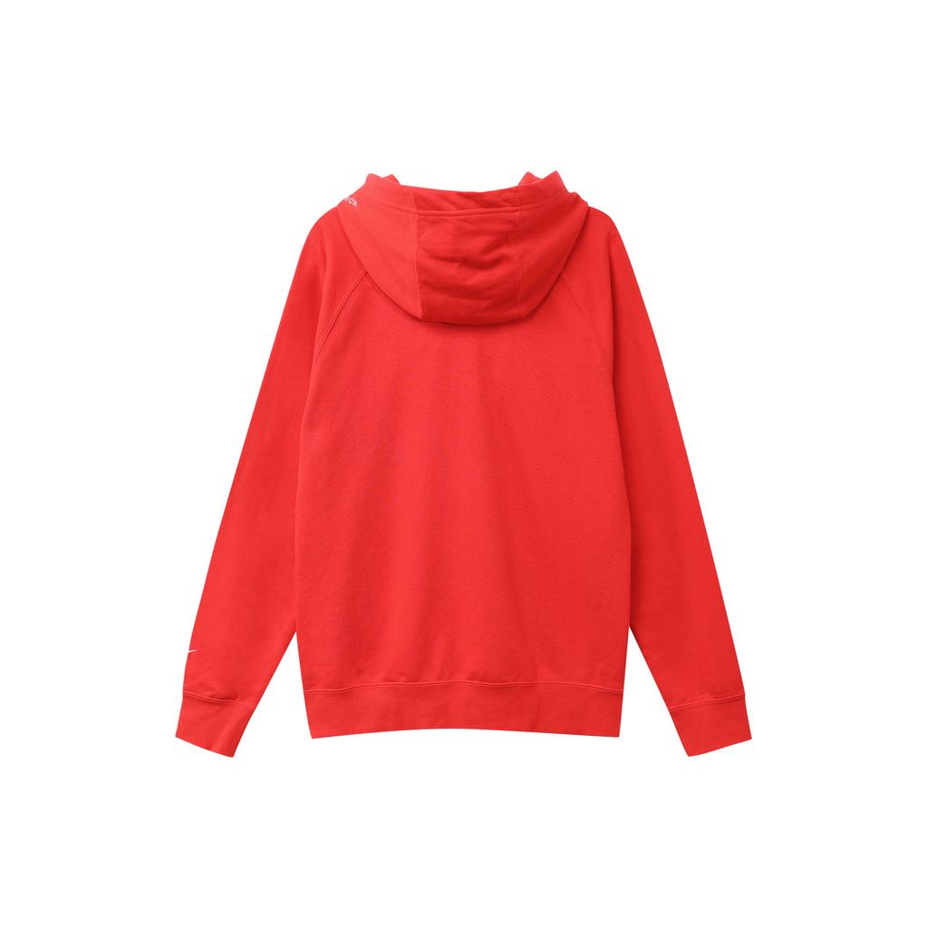 Nike Спортивная одежда Swoosh Графический пуловер с капюшоном Мужские топы Красный CJ4864-657