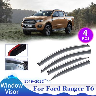 Автомобильный козырек для Ford Ranger T6 P375 PX Arquus Trigger VT4 2019~2024, дымовые завесы, солнцезащитные козырьки, наружные аксессуары