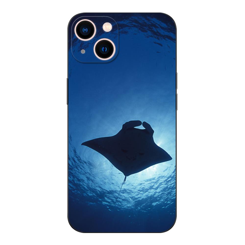 Black Tpu Case For OPPO Reno 6 5 3 4 4Z 4F SE 5F 5Z PRO PLUS Lite 6 6z 4G 5G Animal Manta Ray