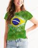 Brazil Flag 3d Print Tshirt Men Women Fashion Oversized T-shirt Harajuku Short Sleeve Tops Tees Brasil Flag T Shirt Women