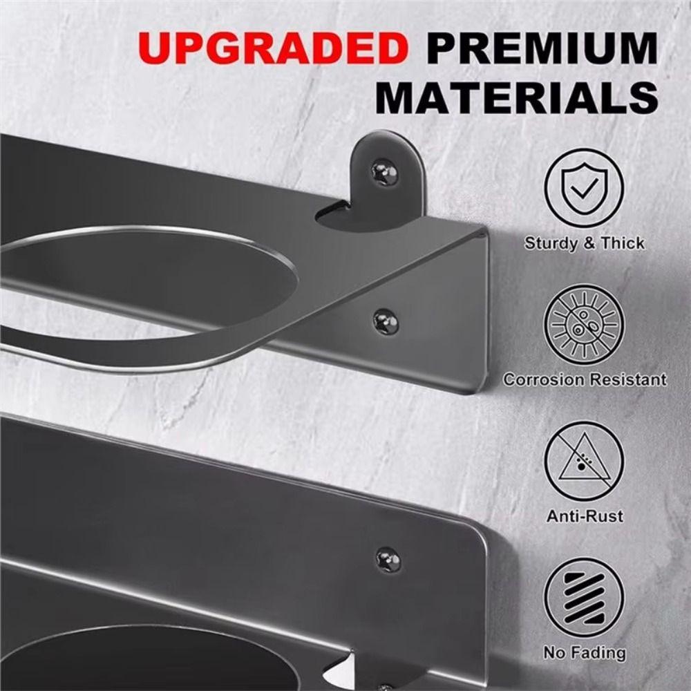 Two Drip Cups Oil Funnel Holder Heavy Duty Fluid Drain Funnel Kit Funnel Storage Rack Oil Storage