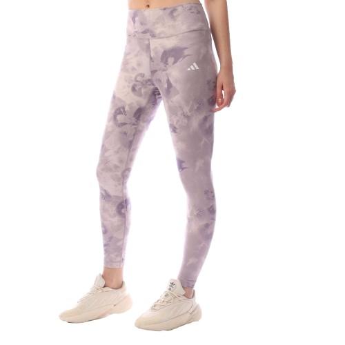 Adidas Womens/Ladies Train Essentials Tie Dye Flower All-Over Print Leggings