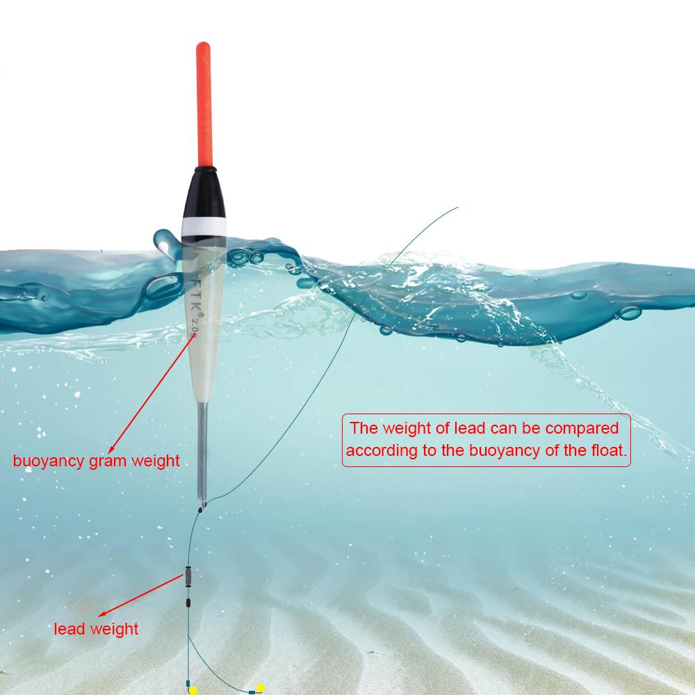 FTK 5 шт. Поплавок для рыбалки из древесины павловнии 2г 3г 4г Плавающий вертикальный поплавок Аксессуары для ловли карпа 14см-15см