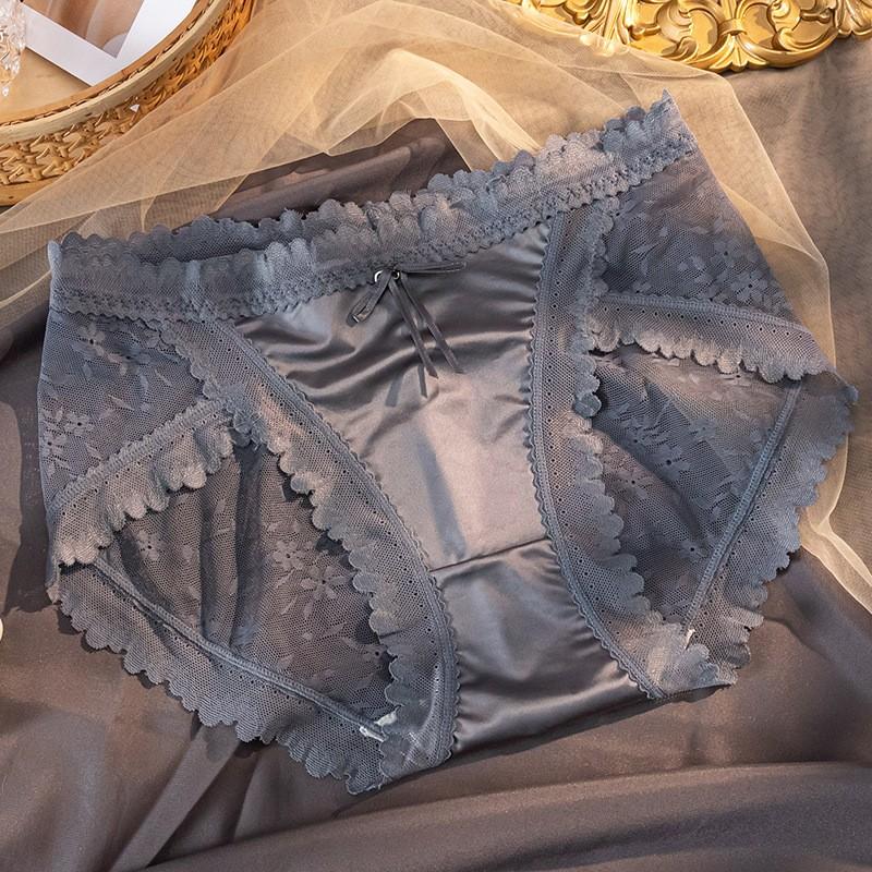 Кружевное женское нижнее белье средней посадки, дышащее и приятное к коже сексуальное нижнее белье