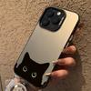 Cute Black Cat Pattern Electroplate IMD Phone Case For Samsung Galaxy S25 S24 S23 S22 S21 Ultra Plus A13 A14 A23 A15 A16 Cover