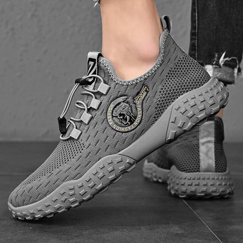 Mesh Surface Shoes Men's Shoes New Summer Thin Breathable Fly Woven Mesh Sneaker Lightweight Soft Sole Casual Running Shoes