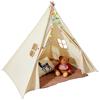 Kids Play Tent Teepee Tent for 1-5 Years Old Toddler Tent with Mat Balls