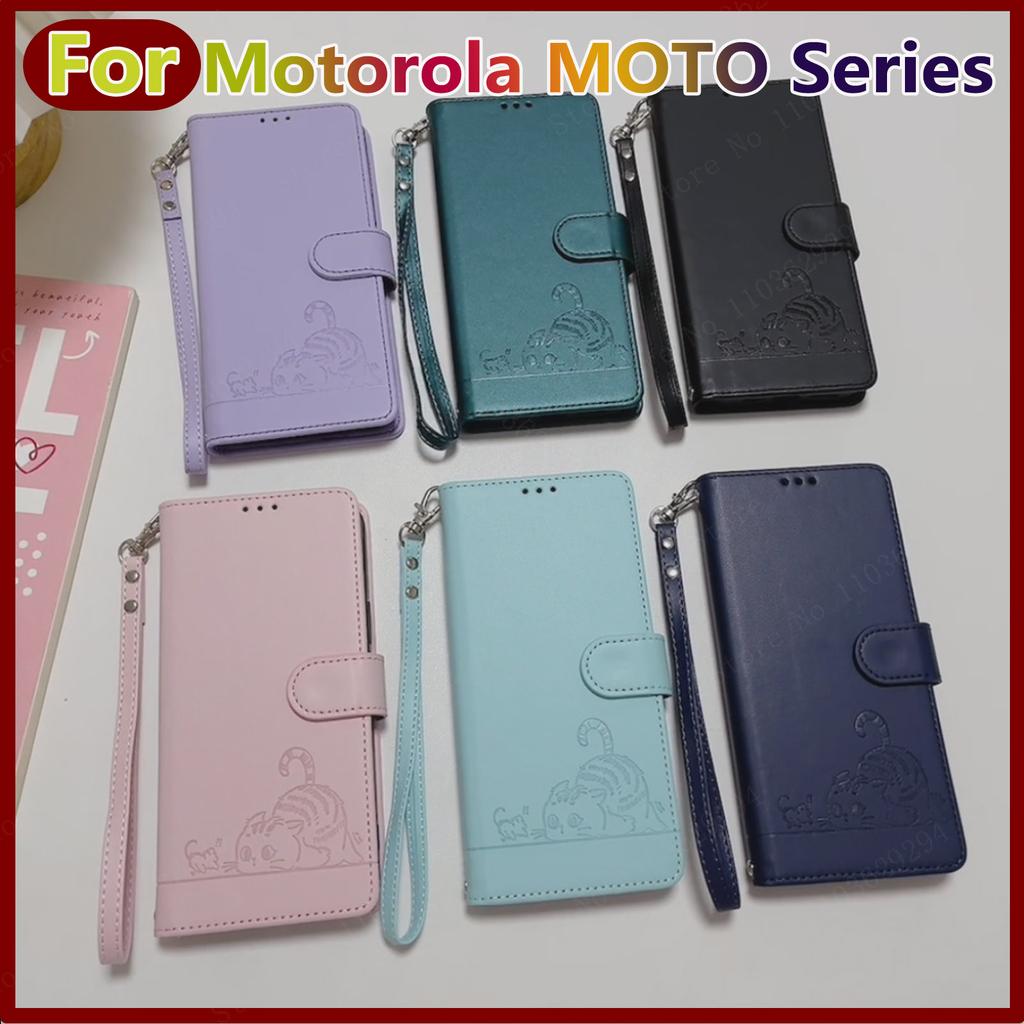 Кожаный чехол-кошелек для Motorola Moto G72, G53, G13, G23, G73, G14, G54, G84, G04, G24, G34