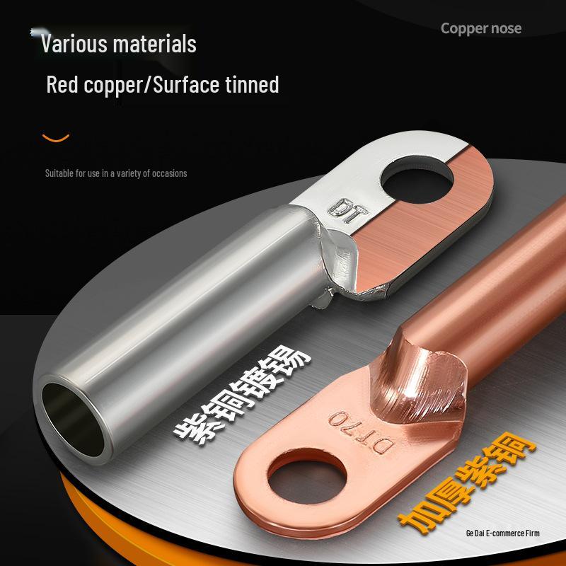 Copper Nose Oil-Filled Connector DT10-70, Square Wire Terminal Lug