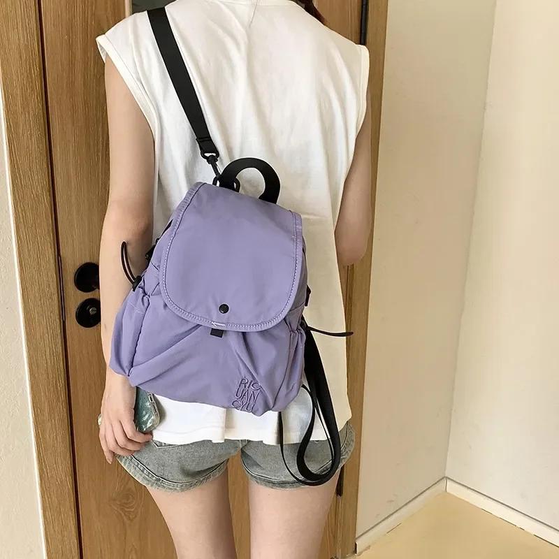 Fashion Large Capacity Compartment Interior Softback High-quality Bags for Women Interior Zipper Pocket Backpacks