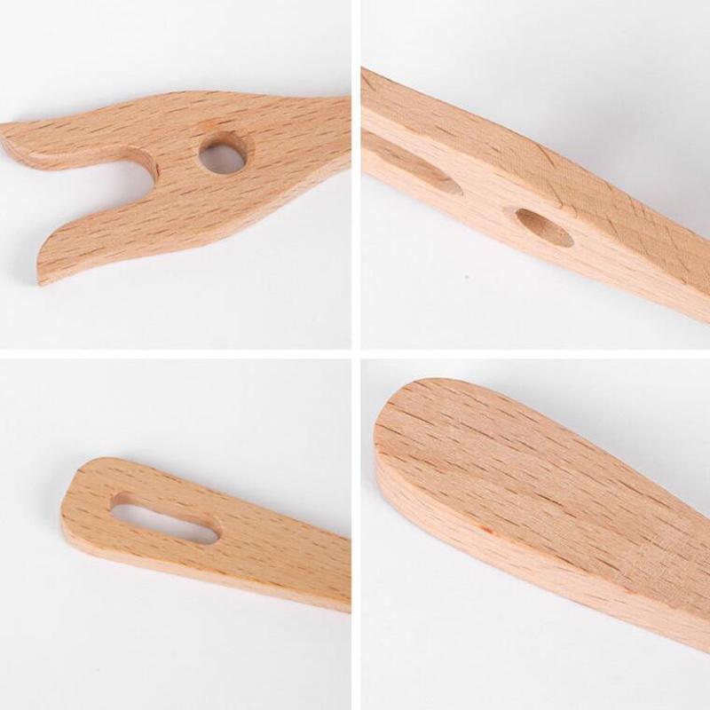 Инструмент для ткачества гобелена с большой иглой, ткацкий станок с вилкой из бука