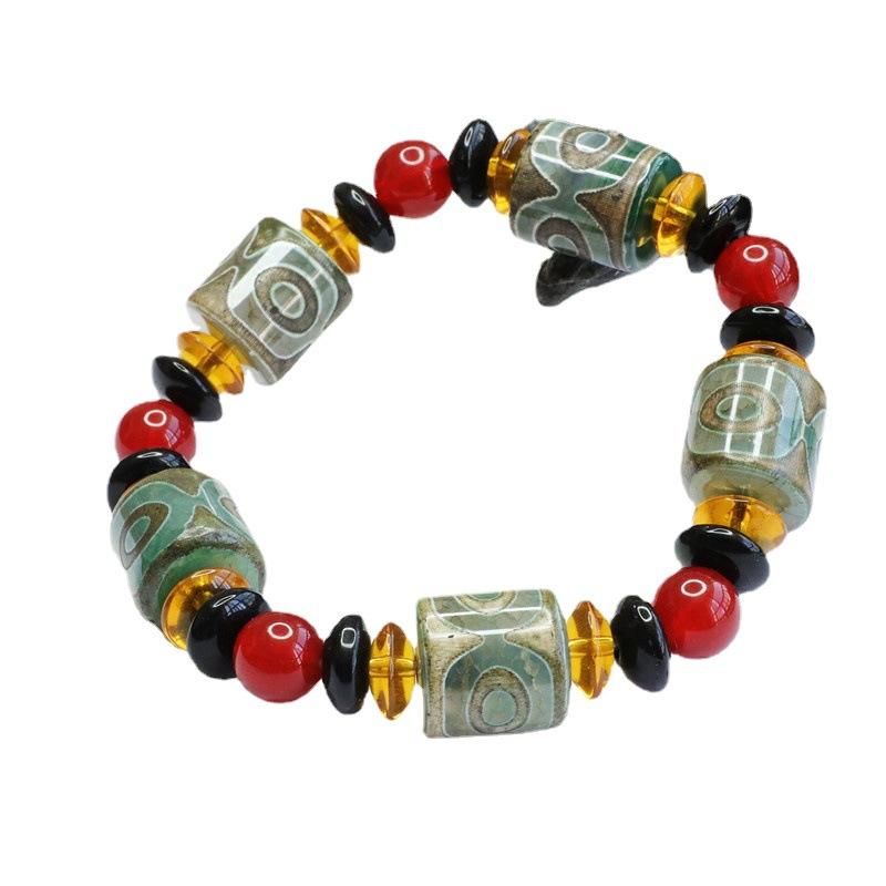 2026 Red Agate Tibet Beads as Right Rain Bracelet Chalcedony Factory Live Delivery S2040414
