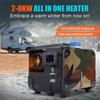 12V 24V 220V Three In One Parking Heater 2KW-8KW Six Button Switch Camouflage Multi Purpose Parking Diesel Heater