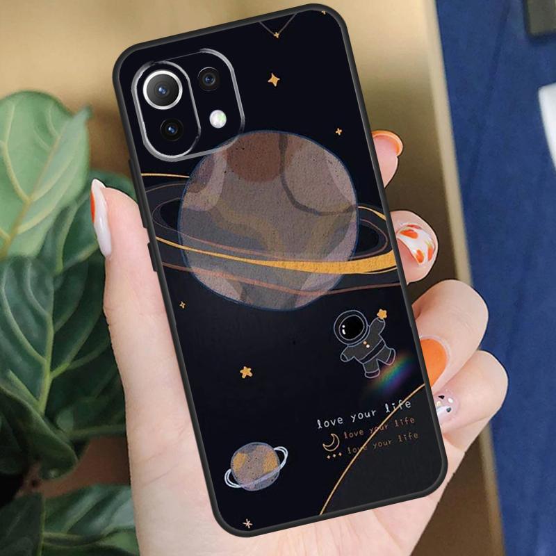 Чехол-космонавт для космического корабля для Xiaomi 15 14 Ultra 13T 14T 15T Pro 17 Pro Max POCO F8 F7 F5 F6 X5 X6 X7 Pro Чехол