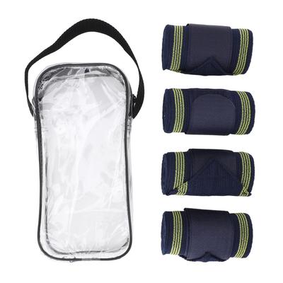 4 шт. эластичные повязки для ног лошади, дышащие эластичные повязки для лошадей, предотвращают отеки ночью