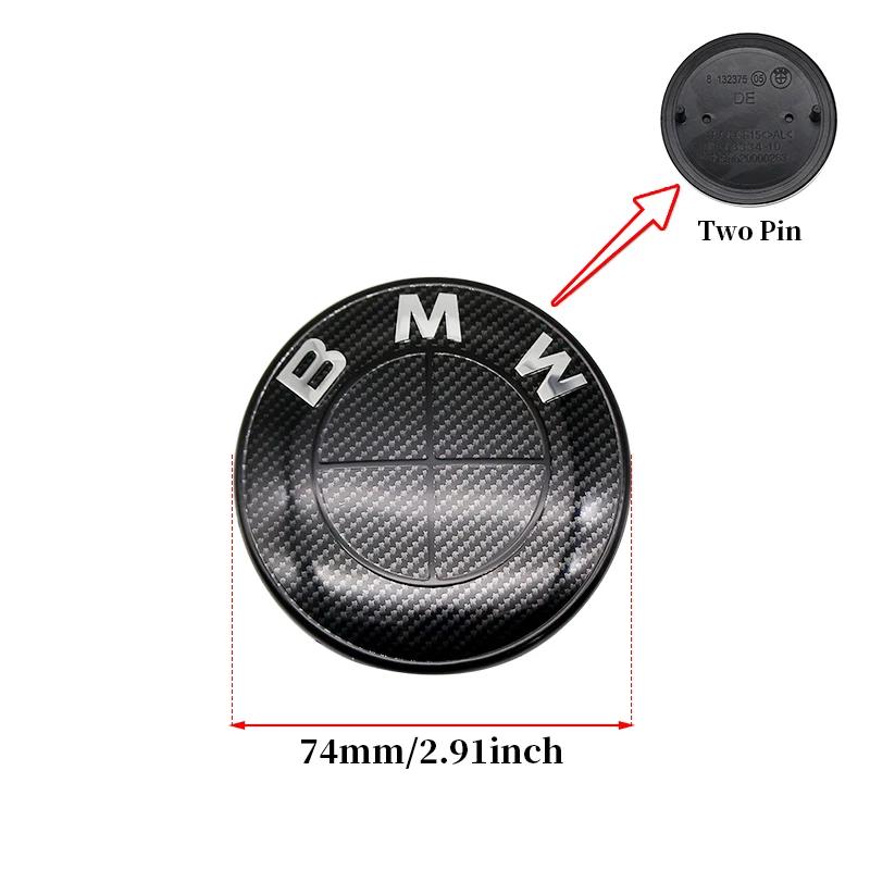 7Pcs Fiber All Black Car Wheel Center Caps Hub Cover Badge Auto Hood Front Rear Trunk Emblem For BMW  E85 E86 E89 G29 F87 G87