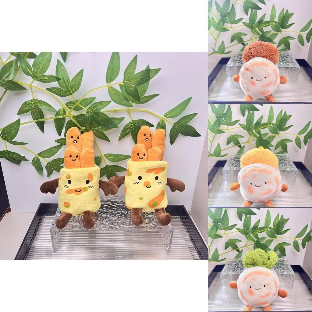 Милый плюшевый брелок в виде блинчика, мягкий хлопок ПП, очаровательный кулон-аксессуар