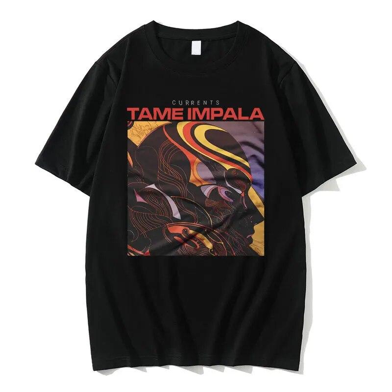 Tame Impala Графическая футболка Tame Arctic Monkeys футболка унисекс женская винтажная футболка в стиле Харадзюку в стиле панк унисекс хип-хоп большие футболки