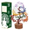 Crocon Seven Chakra Gemstone Tree Feng Shui Money Bonsai Positivity Home Decoration Ornament Healing Crystals (004)