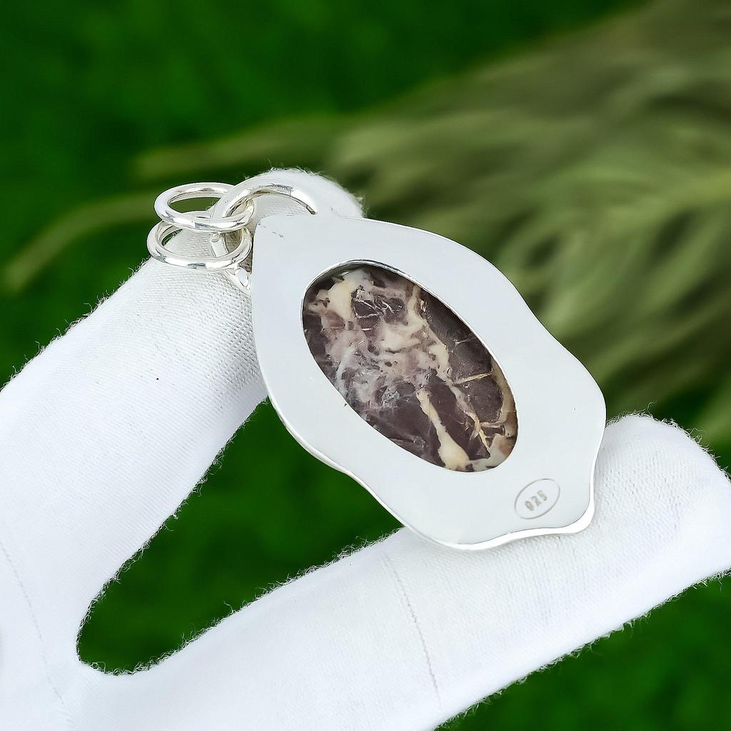 Подарок для женщин Подвеска Серебро 925 пробы Натуральный кокосовый яшма драгоценный камень