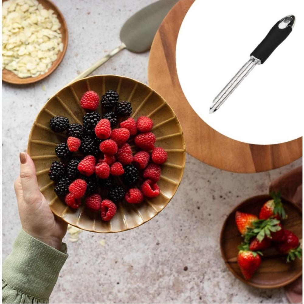 Pepper Corer Remover with Teeth Stainless Steel Corer, Fruit Corer Removal, Fruit Corer, Corer Tool, Kitchen Tool, Reusable