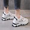 Женские модные повседневные кроссовки на шнуровке, легкие кроссовки с мягкой подошвой, 6 см, дышащая спортивная обувь с сетчатой подошвой
