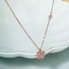 Sun Necklace Light Luxury Minority Design Simple Sunflower Flower Chain