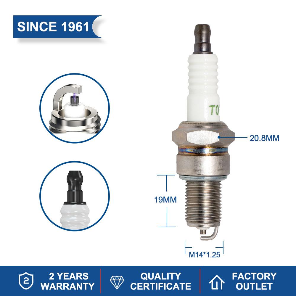 Новая свеча зажигания Torch 131-047 Совместима с Champion N9YC, Candle BP6ES, Torch F6TC