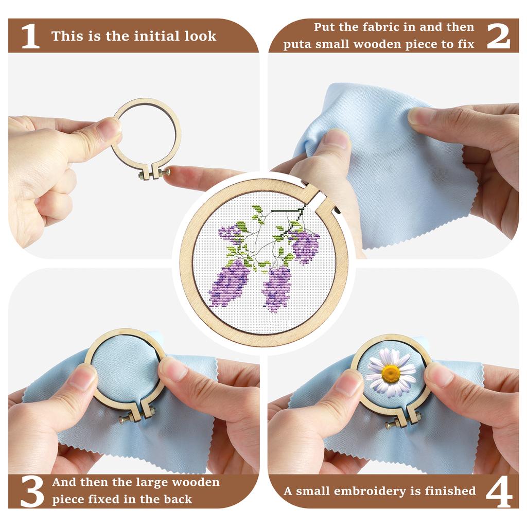Деревянное мини-кольцо-пяльцы овальное кольцо-пяльцы для вышивания крестиком машинной вышивки DIY рукоделие бытовой швейный инструмент